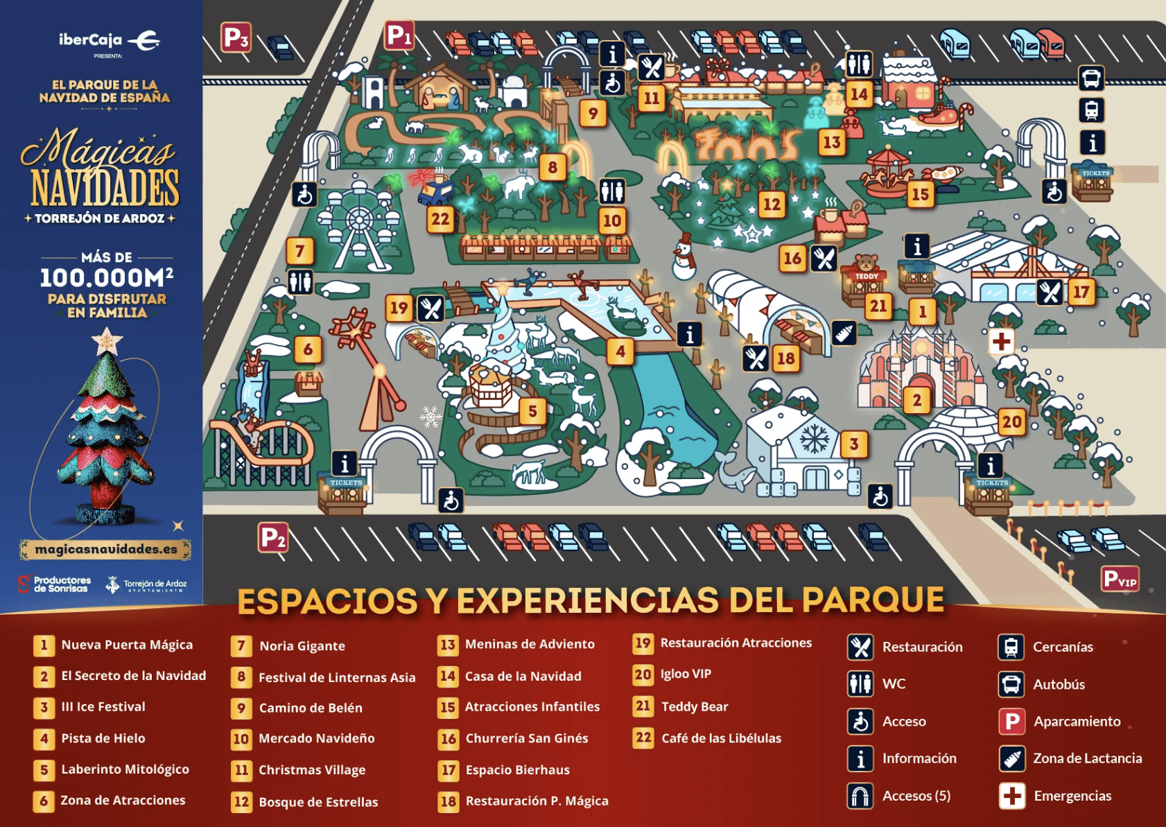 Plano de las Mágicas Navidades de Torrejón de 2024