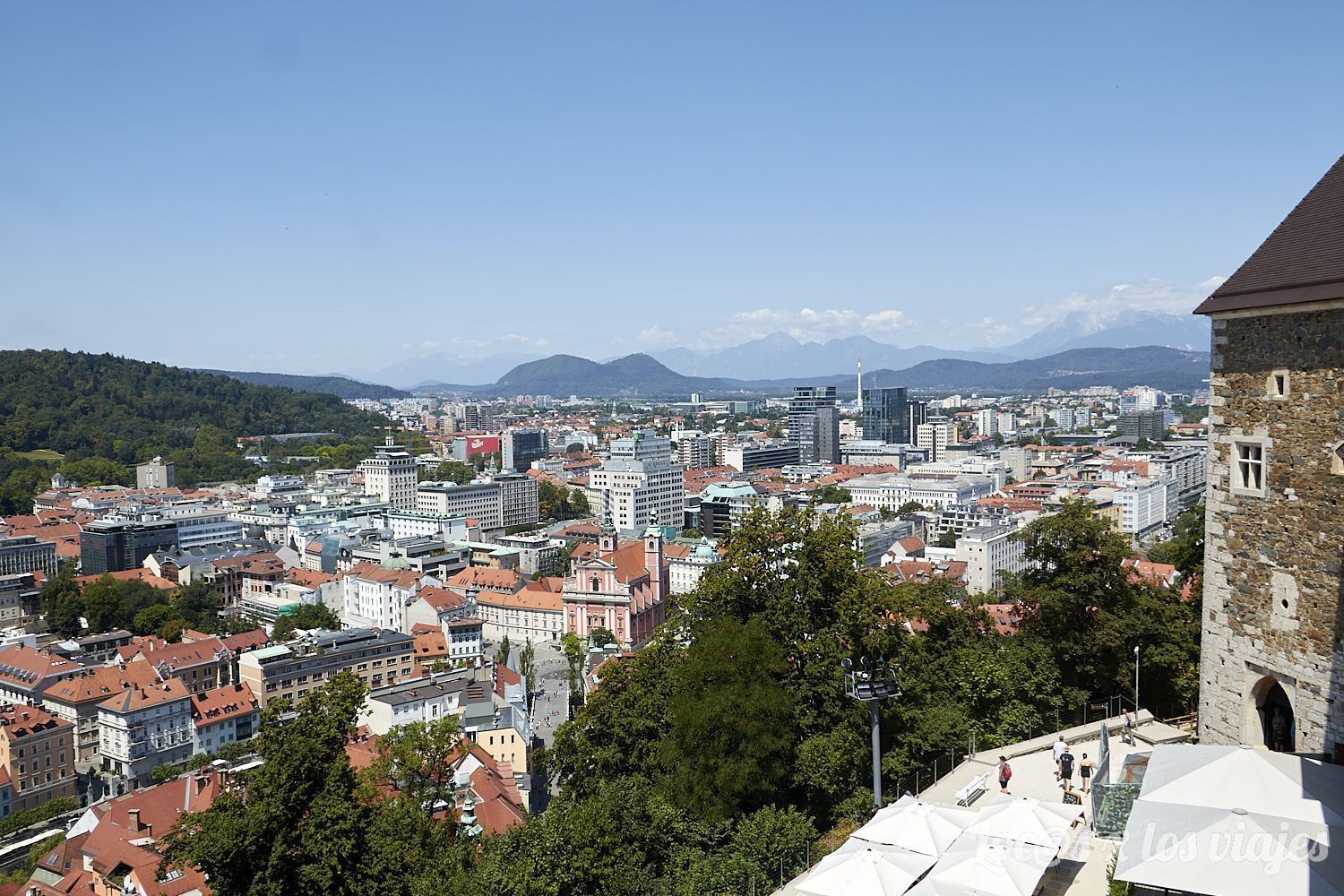Vistas de Liubliana desde el castillo