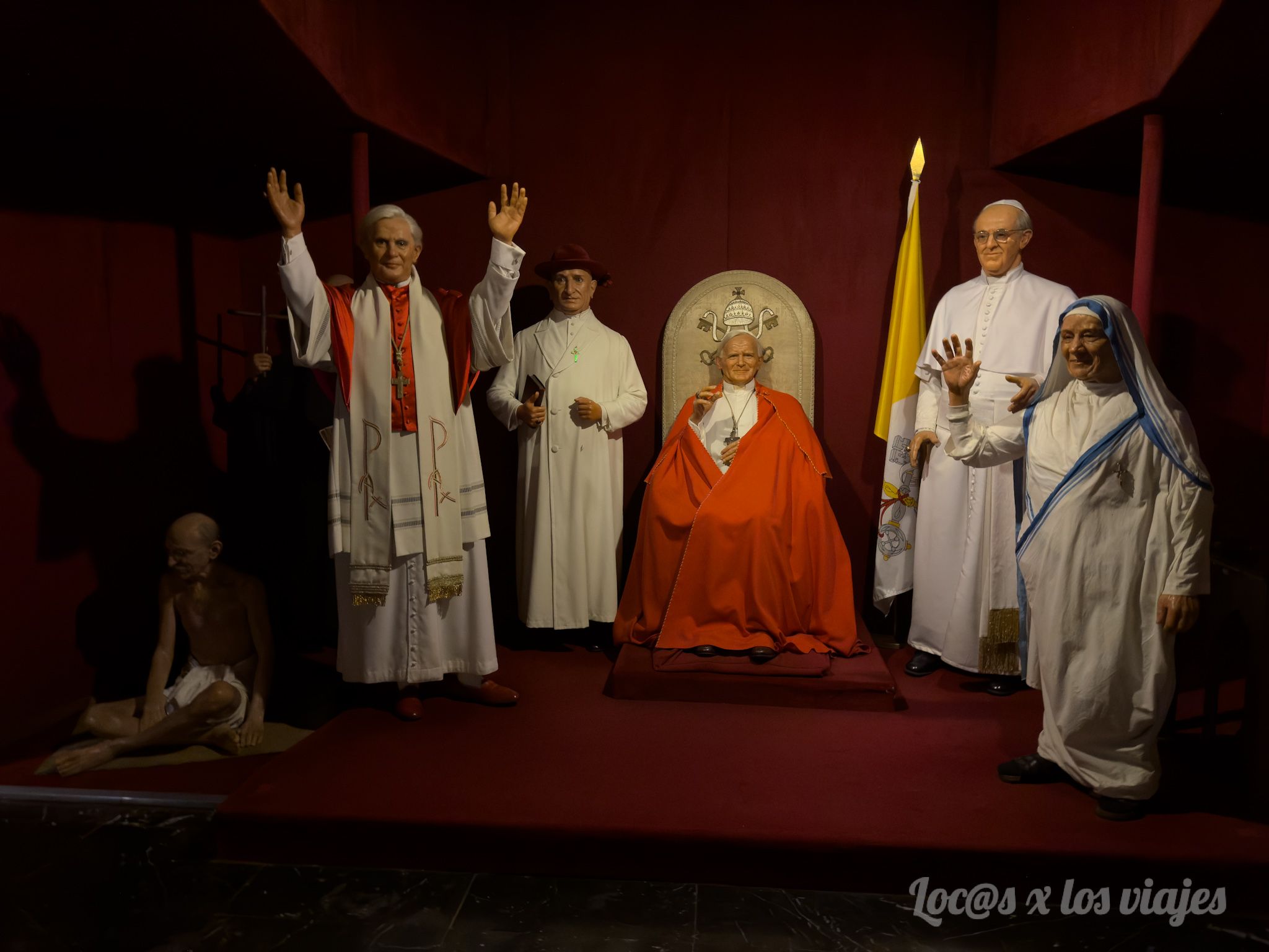 Personajes religiosos, en el Museo de Cera de Madrid