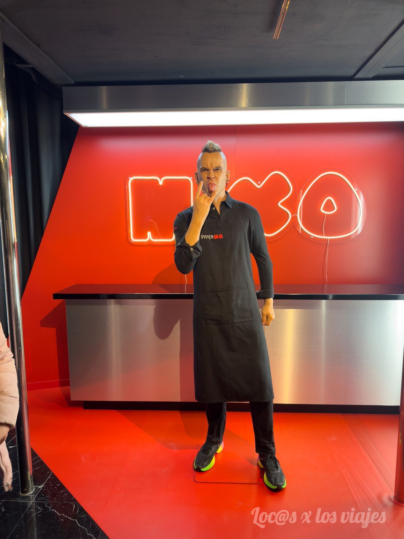 Dabid Múñoz en el Museo de Cera