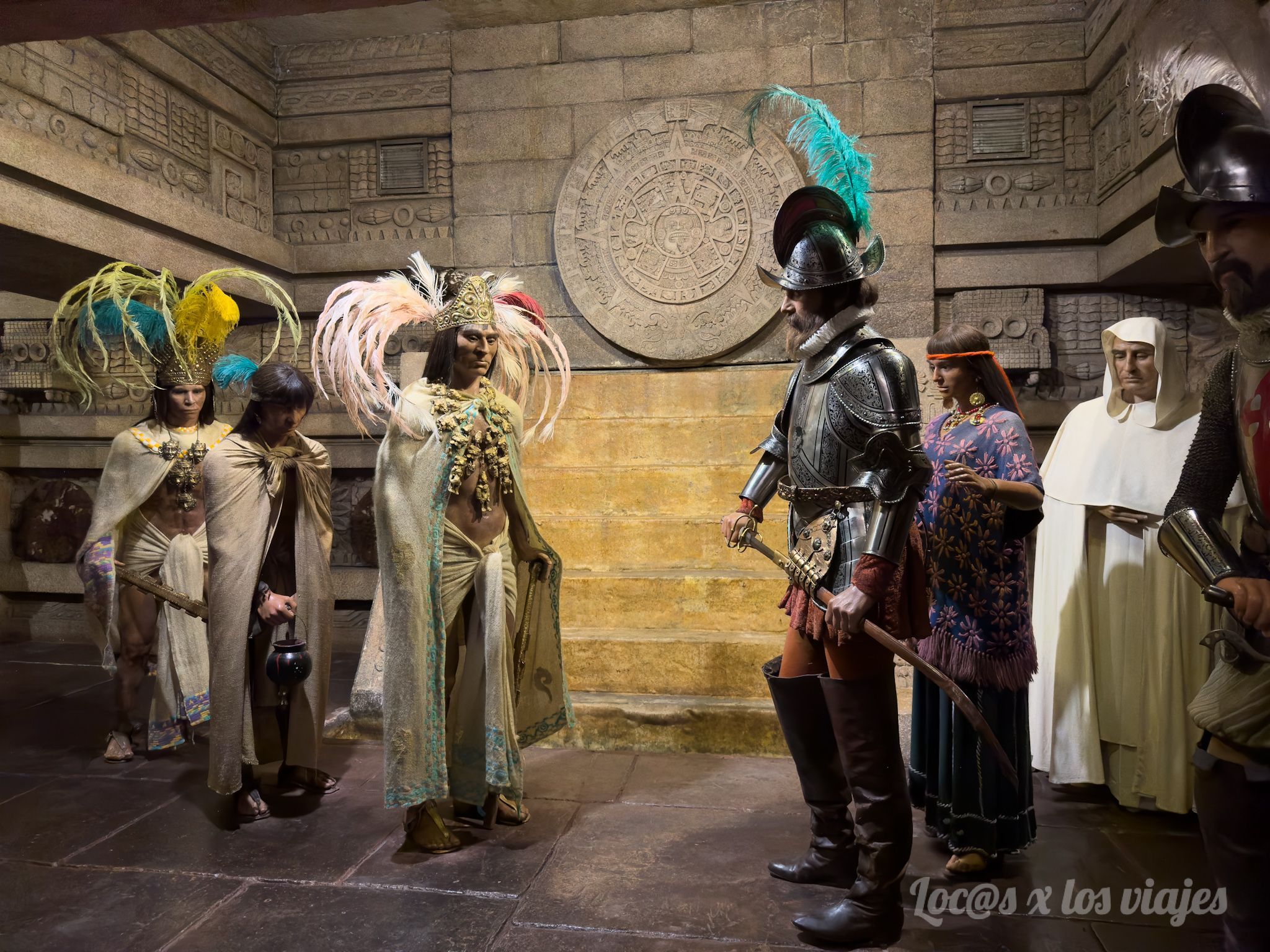 Los conquistadores en el Museo de Cera