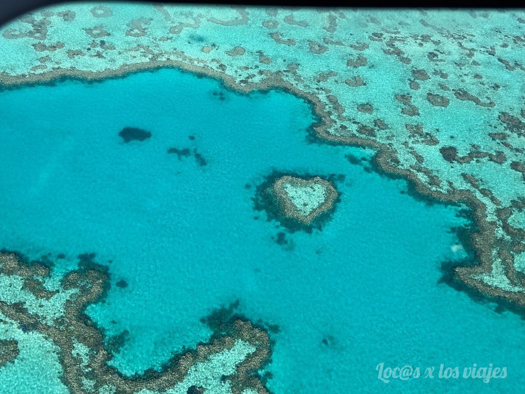 Heart Reef, visto desde la avioneta