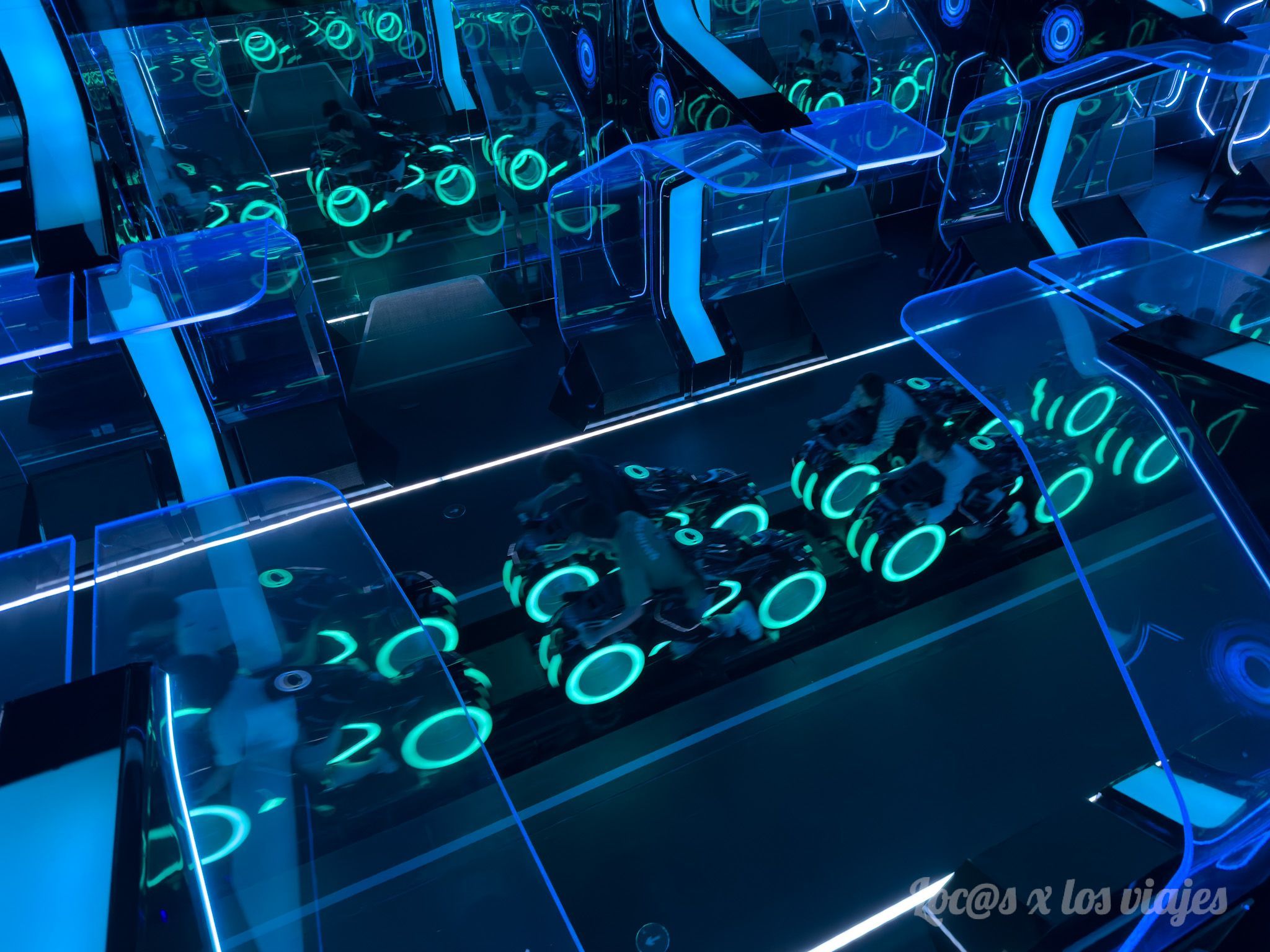 Atracción de TRON, en Disneyland Shanghai