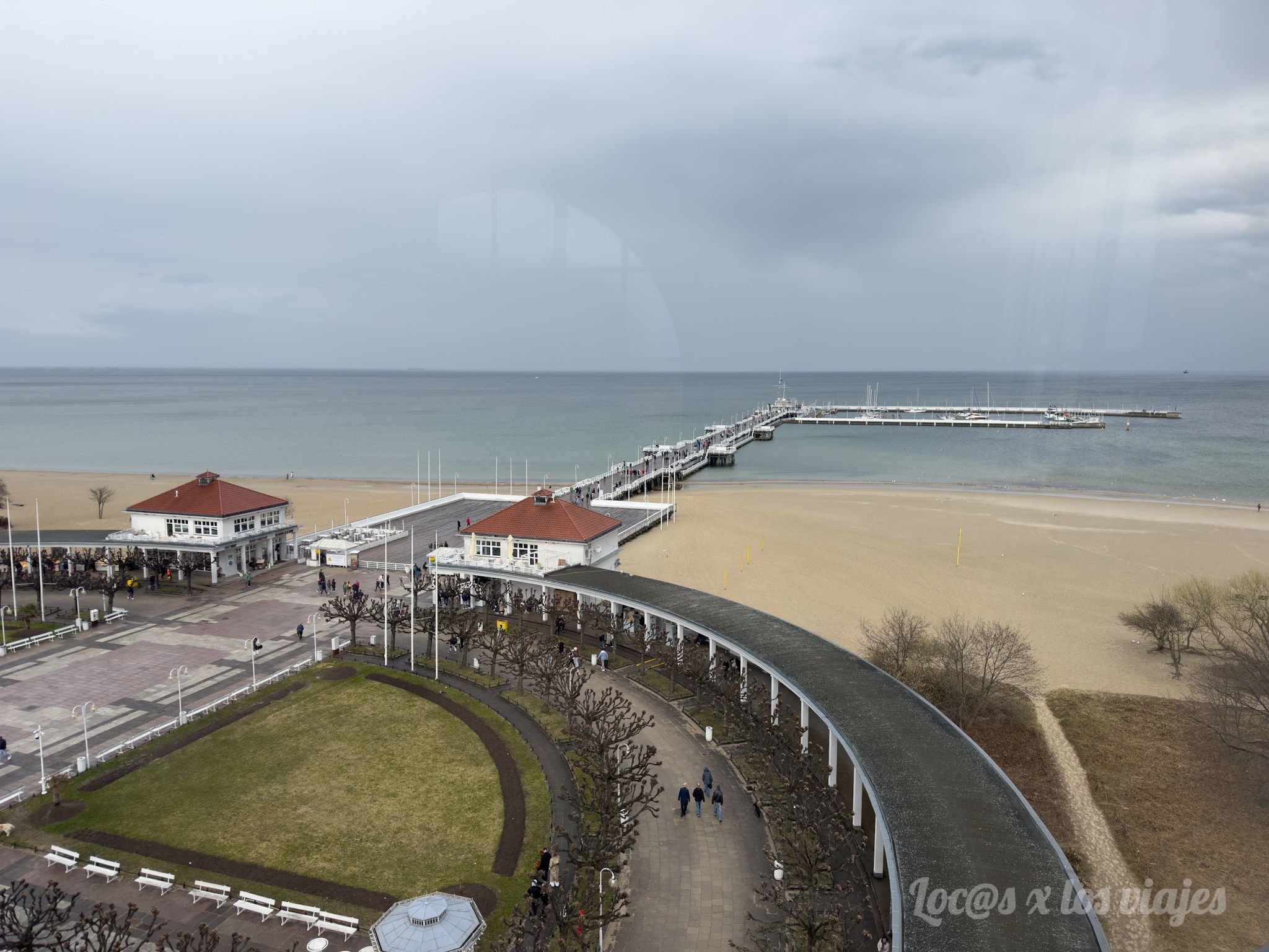 Muelle de Sopot visto desde el faro